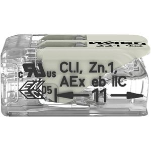 Produktbild für Verbindungsklemme Wago Compact, 221-482, 2 Leiter