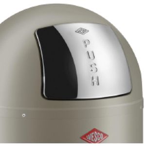 Produktbild für Mülleimer Wesco Pushboy, neusilber