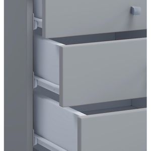 Produktbild für Rollcontainer VCM Lona Mini 914424, aus Holz, grau