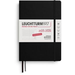 Produktbild für Buchkalender Leuchtturm1917 Akademischer Wochenplaner, 2025/26