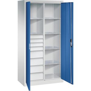Werkzeugschrank CP-Möbel 8921-305, aus Metall, grau / blau