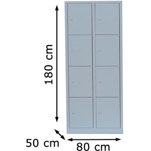 Produktbild für Schließfachschrank ClassiX X-523420, lichtgrau