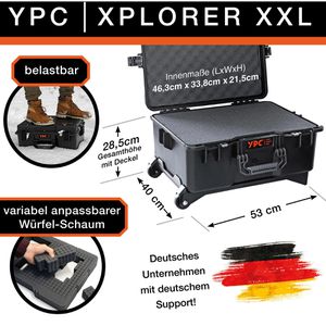 Produktbild für Transportkoffer YPC Xplorer Case XXL, abschließbar, Kunststoff