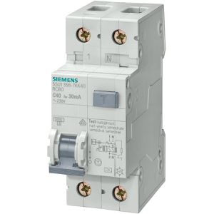 FI-LS-Schalter Siemens 5SU1356, 230 V / 400 V, 6 kA, 1-polig+N