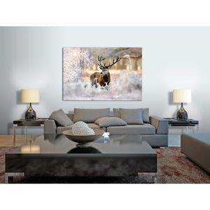 Produktbild für Wandbild Artgeist Hirsch im Winter