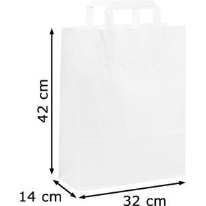 Produktbild für Papiertüten Topcraft weiß