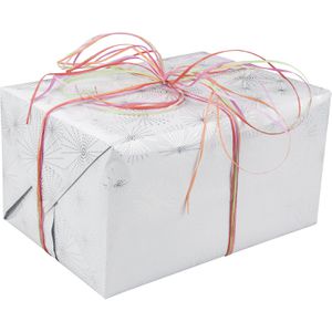 Produktbild für Geschenkband Präsent Raffia Multicolour, pink