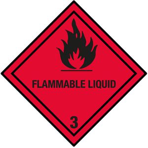 Produktbild für Gefahrgutaufkleber Boxlab Gefahrzettel, Klasse 3