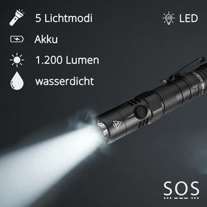 Produktbild für Taschenlampe Nitecore MH12 V2 Hybrid LED aufladbar