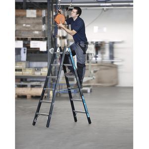 Produktbild für Stehleiter Zarges Megastep B, 41191, beidseitig begehbar