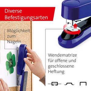 Produktbild für Heftgerät Novus B4FC, 020-1468, inkl. 200 Heftklammern