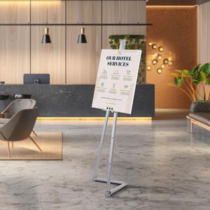 Produktbild für Staffelei Sprintis Aluminium, mit Tragetasche, silber
