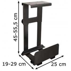 Produktbild für PC-Halterung Luxor SUD-CPU-B, schwarz