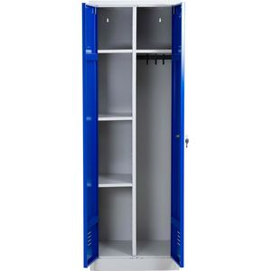 Mehrzweckschrank G-Office CLC/FD.1860, abschließbar, blau