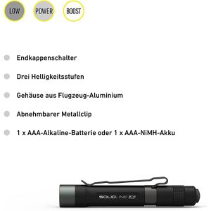 Produktbild für Taschenlampe Ledlenser Solidline ST2 LED, Batterie