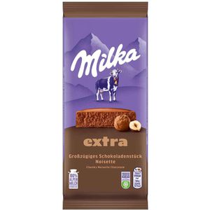 Tafelschokolade Milka Extra Noisette