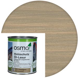 Osmo Holzlasur Holzschutz Öl-Lasur, 0,75l, außen, 903 basaltgrau