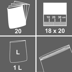 Produktbild für Gefrierbeutel Pely 5131, 1 Liter