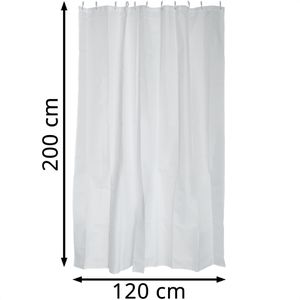 Produktbild für Duschvorhang MSV Anti-Schimmel, 120 x 200 cm