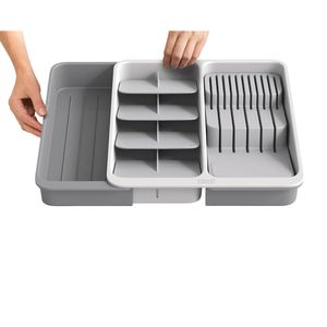 Produktbild für Besteckkasten JosephJoseph DrawerStore, grau, aus Kunststoff