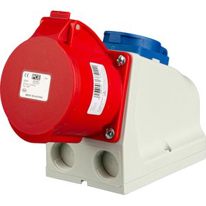 Produktbild für CEE-Steckdose PCE-Electric 47411L, Schutzkontakt, 5-polig