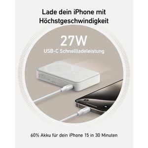 Produktbild für Powerbank Anker MagGo, 10000mAh