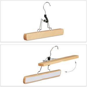 Produktbild für Hosenbügel Relaxdays 100218290, aus Holz