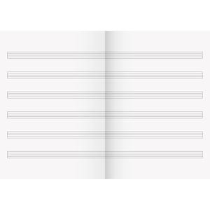 Produktbild für Notenheft Brunnen 1046330, Lineatur 14, A5