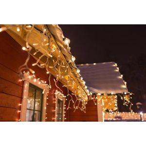Produktbild für Lichterkette Idena Eiszapfen, 400 LED, innen+außen