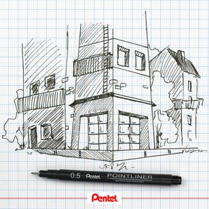 Produktbild für Fineliner Pentel Pointliner, S20P-5A