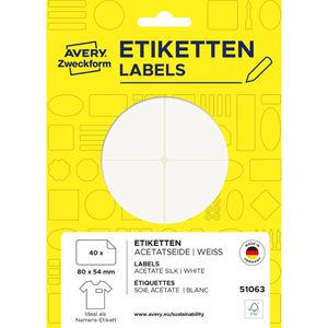 Namensetiketten Zweckform 51063, weiß