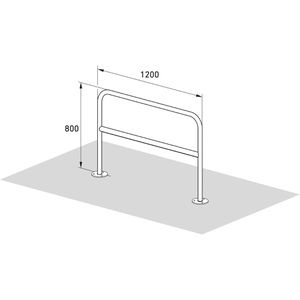 Produktbild für Fahrradständer WSM 9221, Bodenmontage
