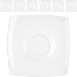 Untertasse Van-Well Java, weiß