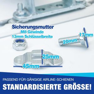 Produktbild für Zurrösen NTG LS.8832 Schraubfitting für Airlineschiene