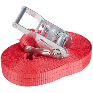 Produktbild für Spanngurt Sandax rot, mit Ratsche