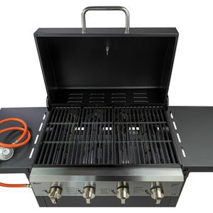 Produktbild für Gasgrill DEMA Texas 4X, 17573, schwarz, 4 Brenner