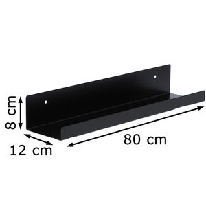 Produktbild für Wandregal jankurtz JILL, 491858, schwarz