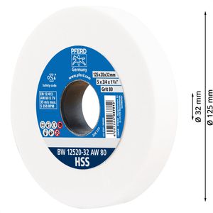 Produktbild für Schleifscheibe PFERD-TOOLS HSS, 39009698