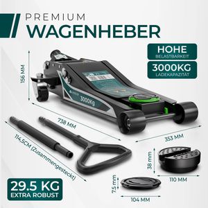 Produktbild für Rangierwagenheber CargoVA HJ-3000-Max, extra flach