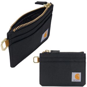 Portemonnaie Carhartt Duck Zippered Card Keeper Wallet schwarz
