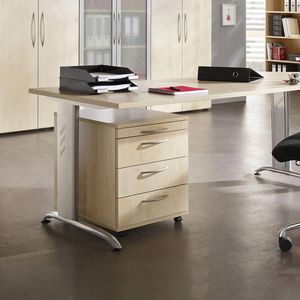 Produktbild für Rollcontainer Hammerbacher Basic 1606, aus Holz, ahorn