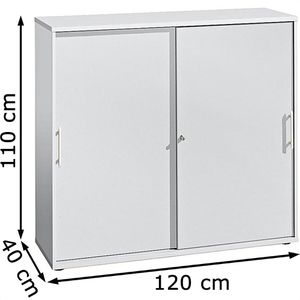 Produktbild für Schiebetürenschrank Hammerbacher H-Serie, Holz