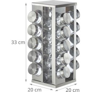 Produktbild für Gewürzkarussell Relaxdays 10032730, drehbar