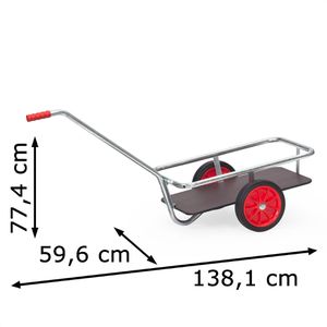 Produktbild für Handwagen Fetra 6091V, mit Plattform, verzinkt