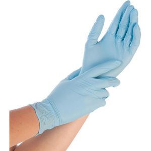 Produktbild für Einmalhandschuhe Franz-Mensch Control, blau, 100 Stück