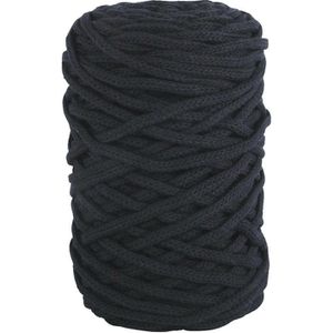 Häkelgarn Rayher 42010576 Braidy Recycling Garn 4 mm, schwarz