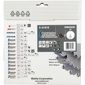 Produktbild für Kreissägeblatt Makita E-01915, EFFICUT