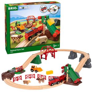 Produktbild für Spielzeugeisenbahn BRIO Großes Bahn Bauernhof-Set