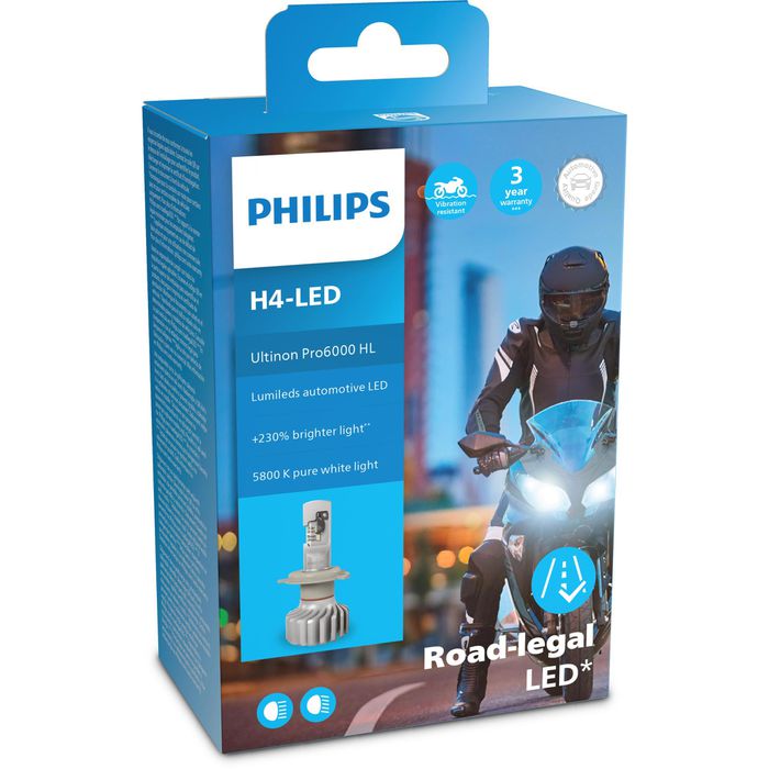Philips Auto-Lampe Ultinon Pro6000 LED 11342U6000X, H4, 12V