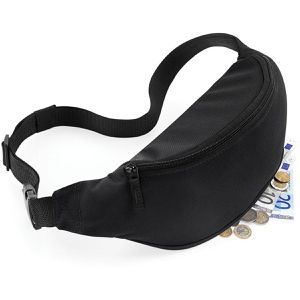 Produktbild für Bauchtasche BagBase BG42, aus Polyester, schwarz